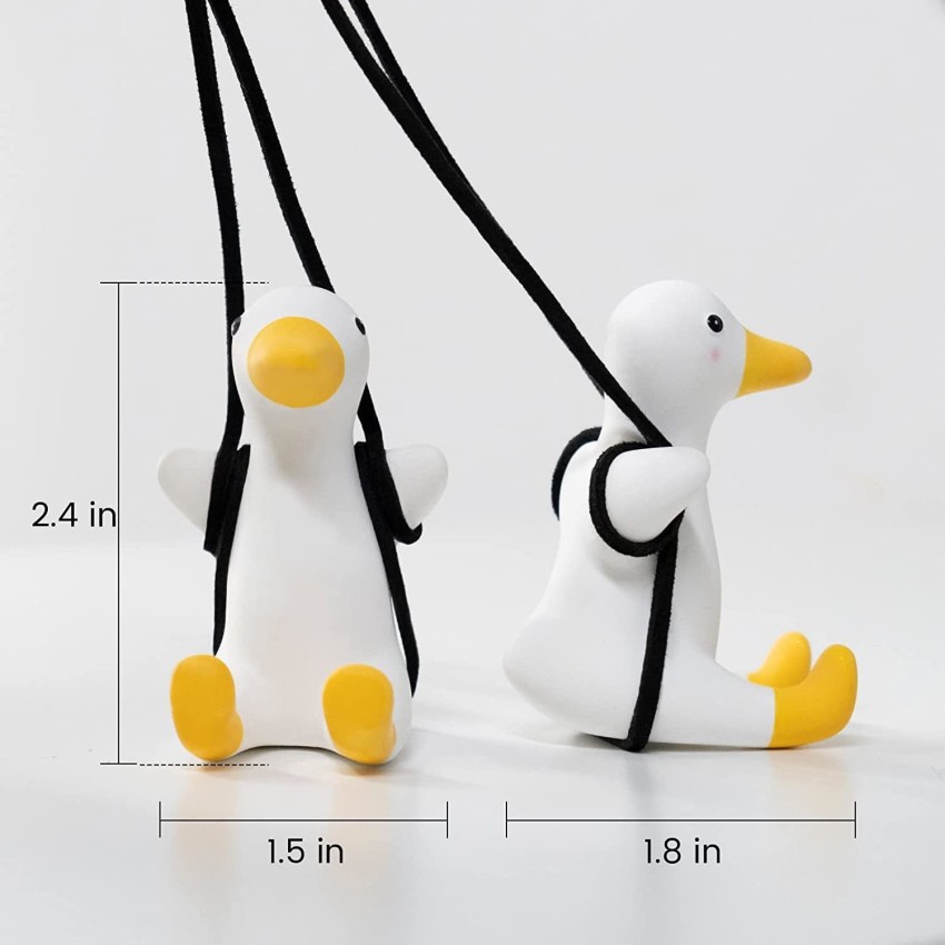 Swinging Duck Car Hanging Ornament, Cute Swing Duck Car Mirror Hanging  Accessories, Swinging Duck Rearview Mirrors Car Pendant, Duck Shaped Car  Decoration, 2 Pack Black and White : : Car & Motorbike
