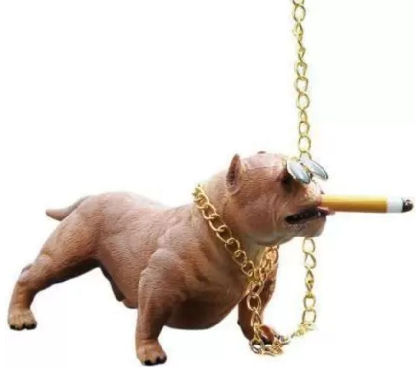 Pepino Best Brn pitbull dog Pack Of 1 Car Dashboard Pitbull Smoking Dog  with Chain Car Hanging Ornament Price in India - Buy Pepino Best Brn pitbull  dog Pack Of 1 Car