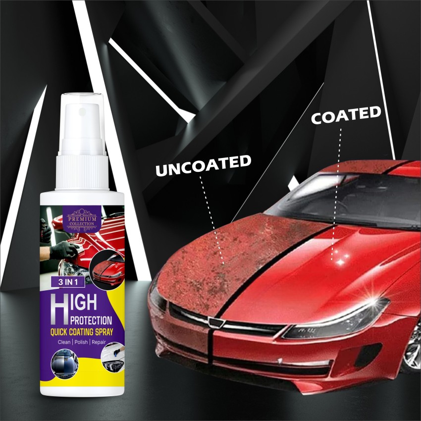PREMIUM COLLECTION Polish Spray 3 in 1 High Protection Quick Car Coating  Spray, Car Wax Polish Spray, Pack of 1 Vehicle Interior Cleaner Price in  India - Buy PREMIUM COLLECTION Polish Spray