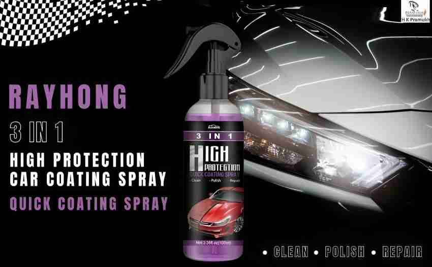 LootZoo Polish Spray 3 in 1 High Protection Quick Car Coating Spray, Car  Wax Polish Spray, Pack of 2 Vehicle Interior Cleaner Price in India - Buy  LootZoo Polish Spray 3 in