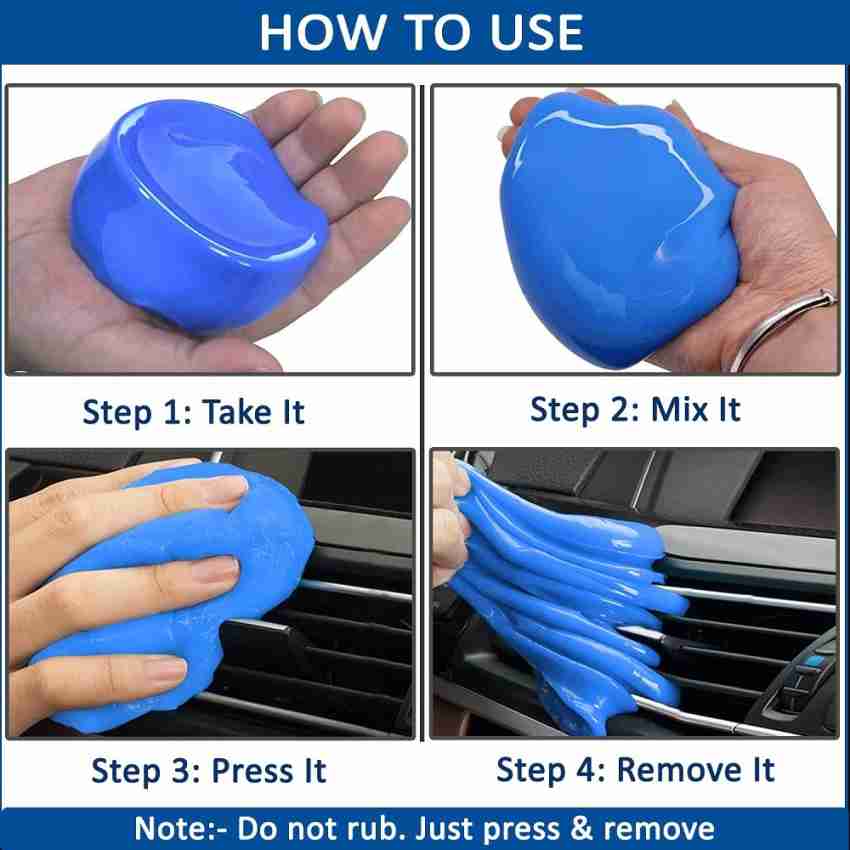 Buy HOTKEI [PACK OF 3]Multipurpose Car Ac Vent Interior Dashboard Dust Dirt  Cleaning Cleaner Slime Slimy Gel Jelly Putty Kit For Car Keyboard Laptop PC  Electronic Gadgets Products Cleaning Kit Car Interior