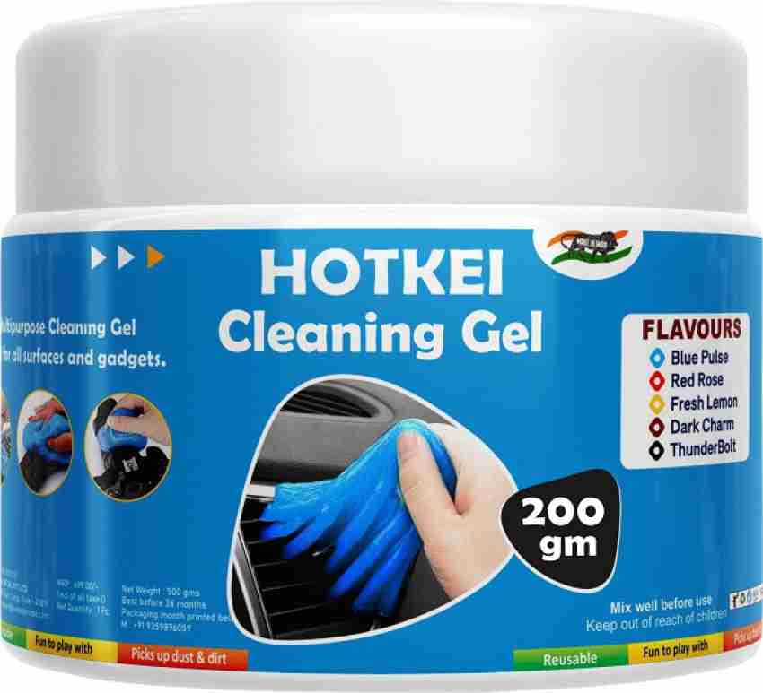 Buy HOTKEI Pack of 2 Aqua Scented Multipurpose Car Interior Ac Vent  Keyboard Laptop Dirt Dust Cleaner Cleaning Gel Kit Jelly for Car Dashboard  Keyboard Computer Electronics Gadgets (100 gm) Online at