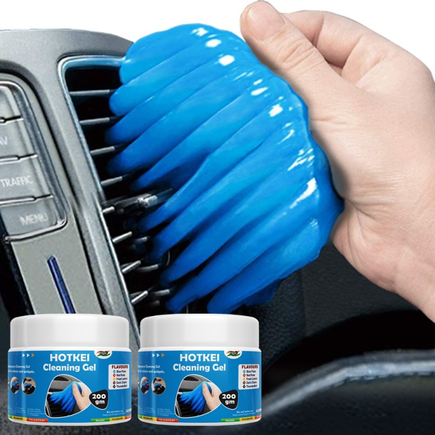 Buy HOTKEI (Pack of 2) Lemon Scented Multipurpose Car Interior Ac Vent  Keyboard Laptop Dust Cleaning Cleaner Kit Slime Gel Jelly for Car Dashboard  Keyboard Computer Electronics Gadgets (100 gm) Online at