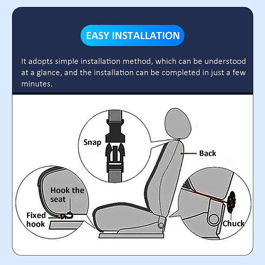 Car seat top cover installation