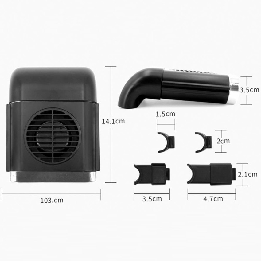 LAVITRA Vehicle SEAT Fan, USB Powered Automobile SEAT Fan for CAR