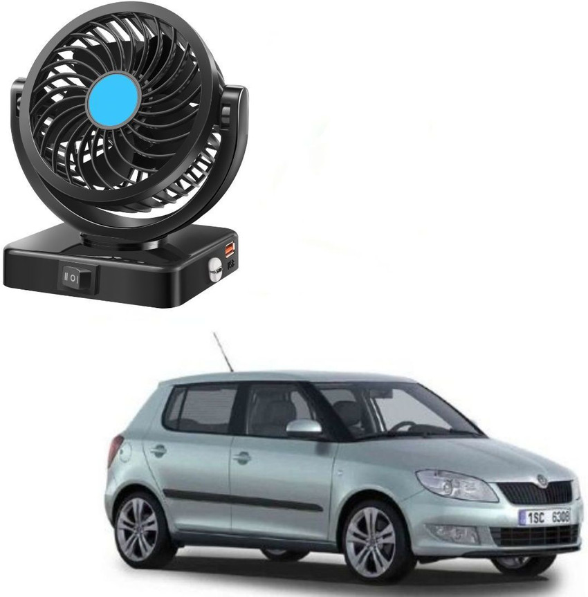AUTOGARH Single Car Fan With USB Charging For Skoda fabia Car