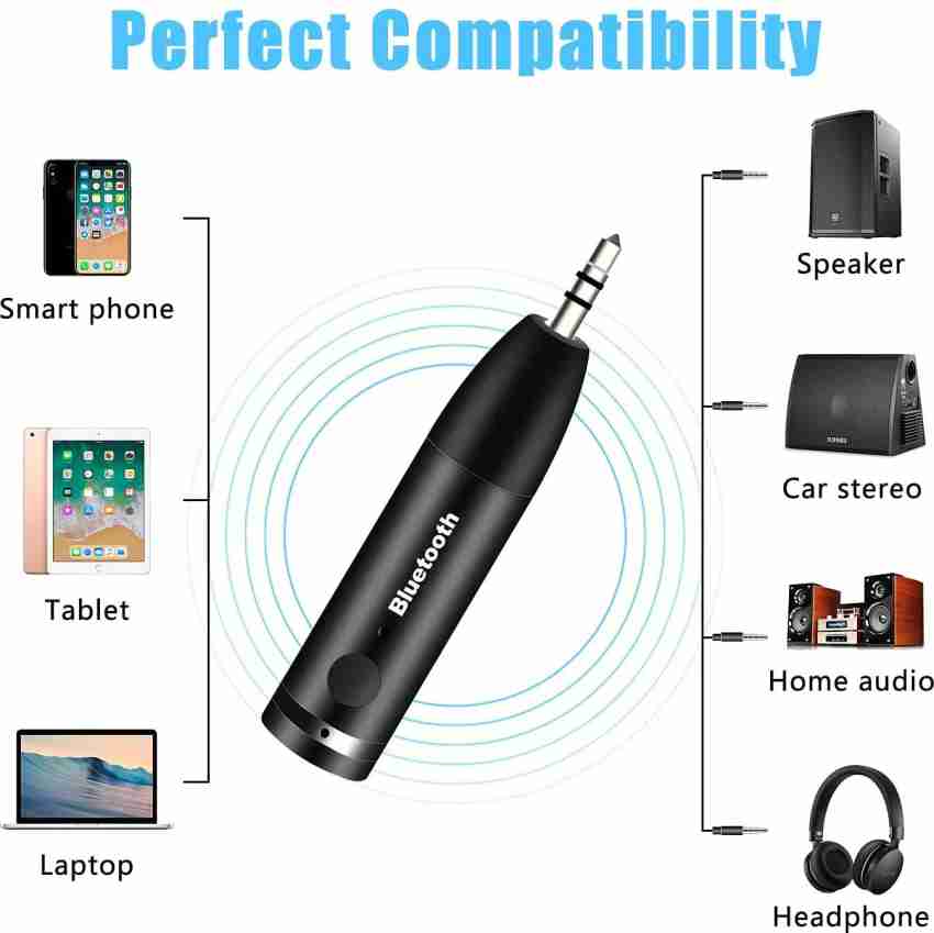 Car Bluetooth Receiver, Bluetooth 5.0 Jack Adapter For Home Stereo