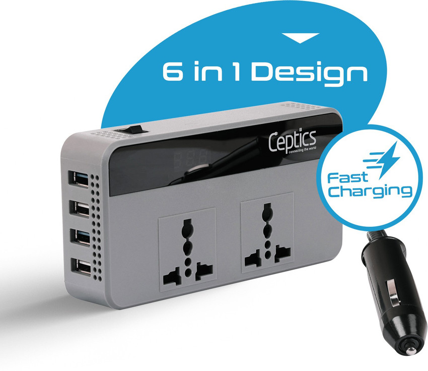 Portable power outlet top for car