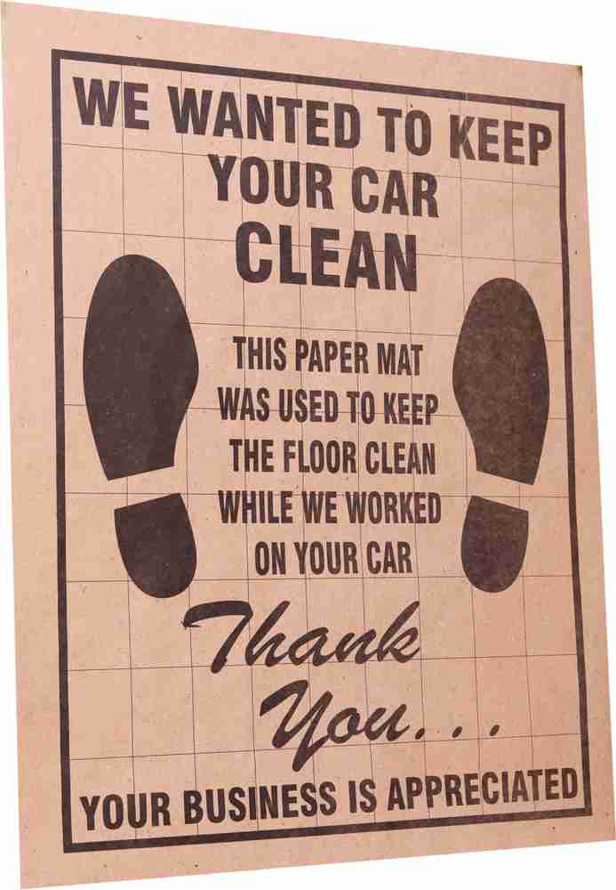 PlayKith Paper Disposable Paper Mat For Universal For Car Price in