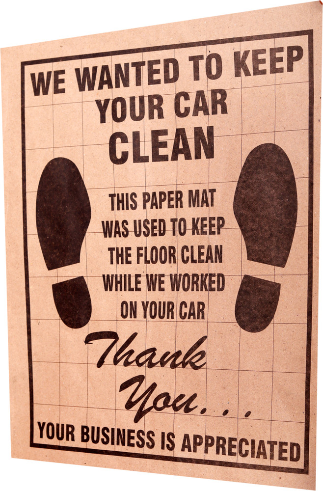 Paper floor mats cheap for vehicles