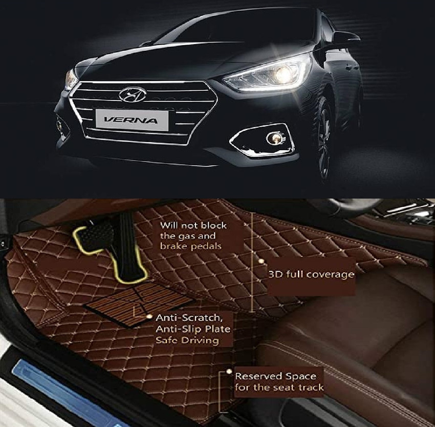 KIA AUTO Leather 7D Mat For Hyundai Verna Price in India Buy KIA