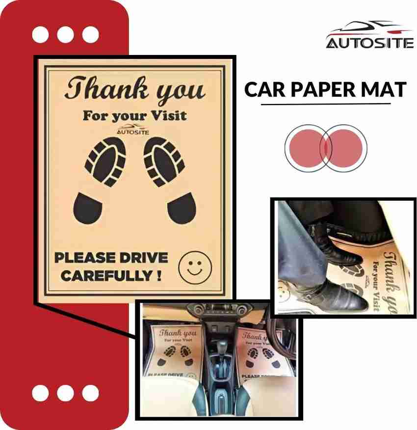 Paper top mats car