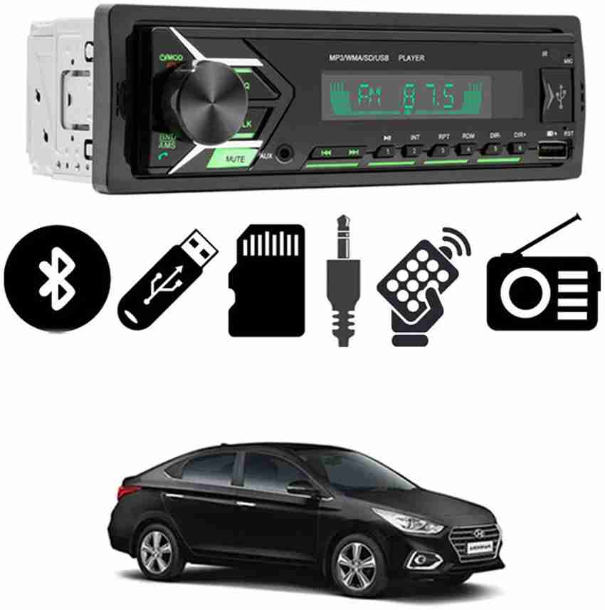 RKPSP 2093 Single DIN Bluetooth Car Stereo USB BT Aux FM with