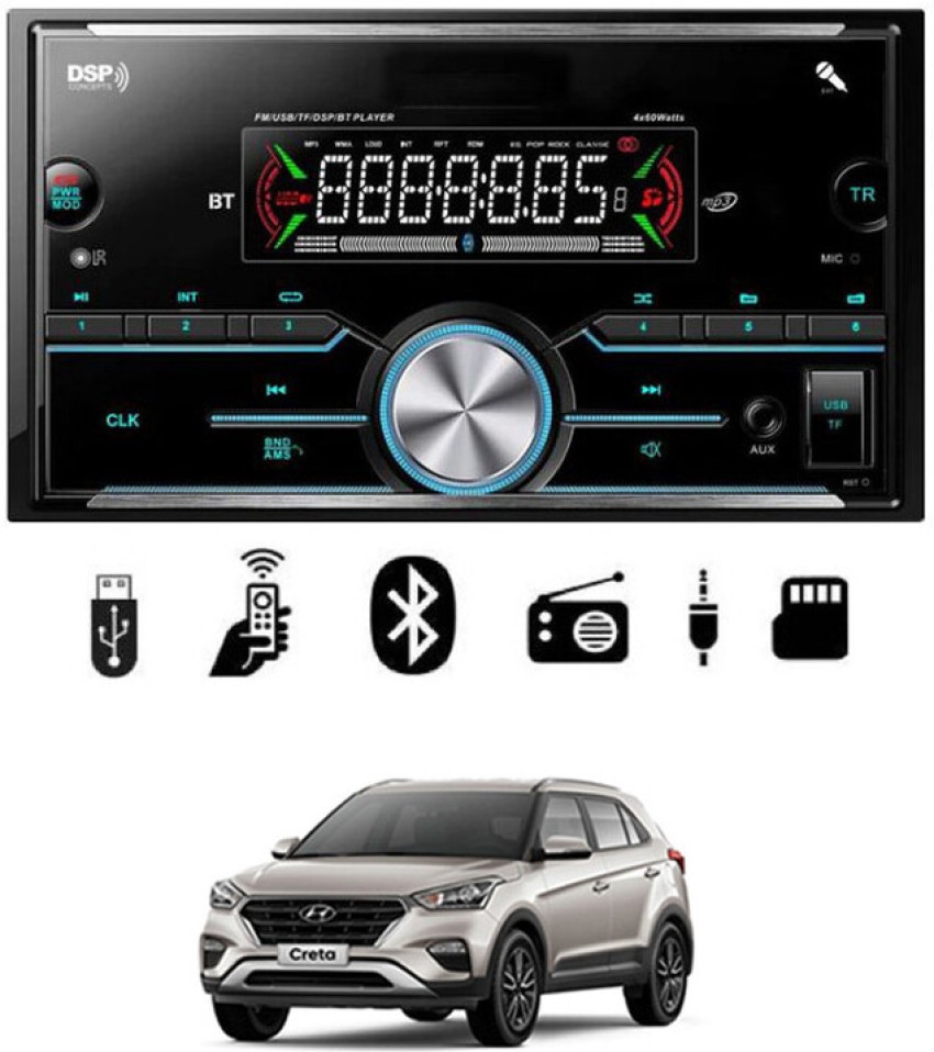 MATIES Double Din Car Stereo MP3 Player with Bluetooth,FM,USB,AUX,Audio  Receiver-58 Car Stereo Price in India - Buy MATIES Double Din Car Stereo  MP3 Player with Bluetooth,FM,USB,AUX,Audio Receiver-58 Car Stereo online at