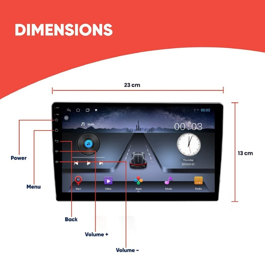Cheap Universal Car Radio 1 DIN Android 2+32Gb,8-core processor