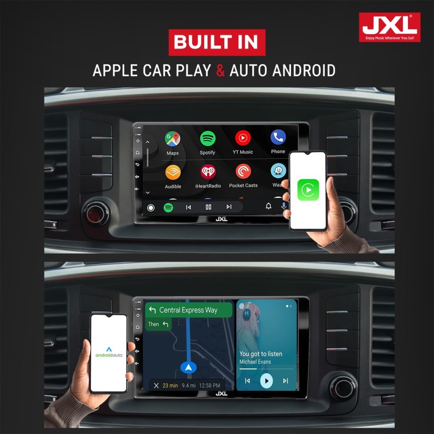 8 Core 4+32GB Double 2 Din in Dash Android 12 Car Stereo Radio with  Wireless Apple Carplay Android Auto,10.1 Detachable Rotatable Tiltable  QLED