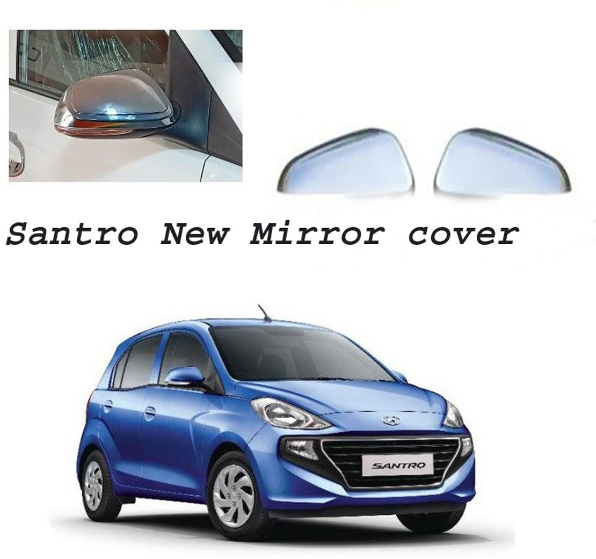 Bubu Car silver Plated chrome Side mirror cover for Hyundai Santro