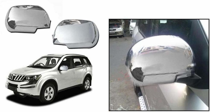 Bubu Mahindra XUV 500 Type 1 Car side mirror chrome cover for stylish look Borosilicate Glass Car Mirror Cover Price in India Buy Bubu Mahindra XUV 500 Type 1 Car side mirror chrome cover for