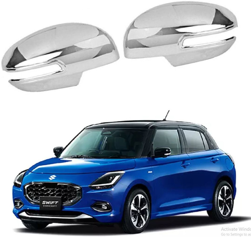 Bubu Car silver chrome side mirror cover for swift 2024 Onward Borosilicate Glass Car Mirror Cover Price in India Buy Bubu Car silver chrome side mirror cover for swift 2024 Onward