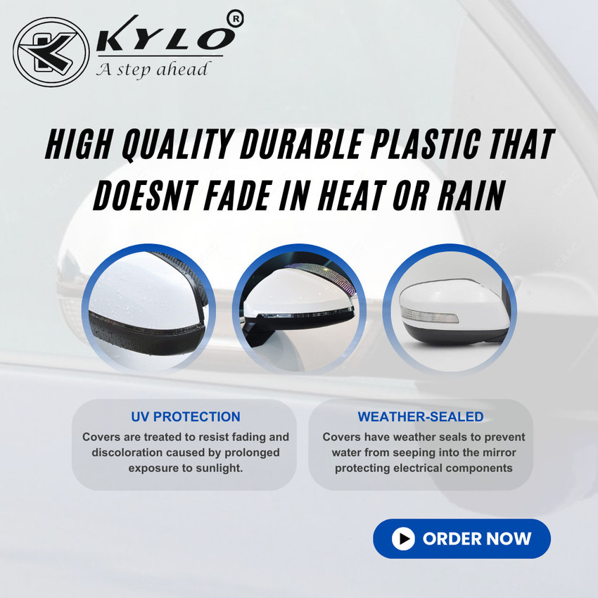 KYLO Right Side Mirror Cover for Grand I 10 With Pre Cut Indicator Hole Plastic Car Mirror Cover Price in India Buy KYLO Right Side Mirror Cover for Grand I 10 With