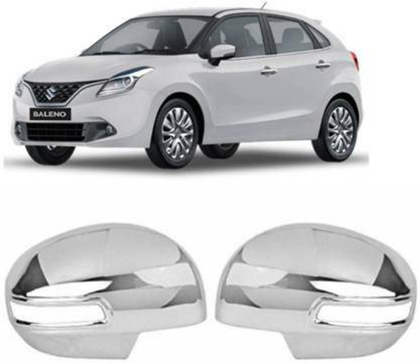 Amabu Car silver PLated chrome side mirror cover for Maruti Baleno Car Borosilicate Glass Car Mirror Cover Price in India Buy Amabu Car silver PLated chrome side mirror cover for Maruti
