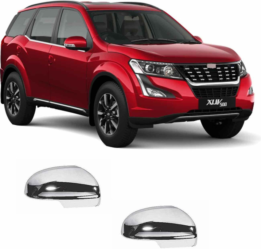 Bubu Mahindra XUV 500 Car 2 side mirror chrome cover for stylish