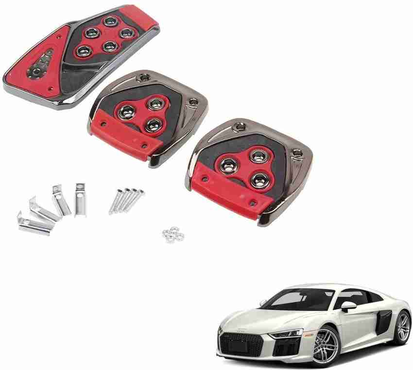 AuTO ADDiCT Car Pedal Cover 3 Pcs Non Slip Pad Red FOR