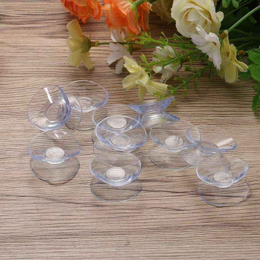 5x Double Sided Suction Cups Sucker Pads Rubber Holder For Glass
