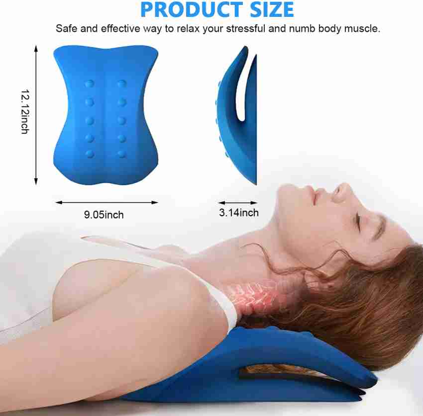 Body Back Stretcher Pillow Neck Lumbar Support Massager For Neck