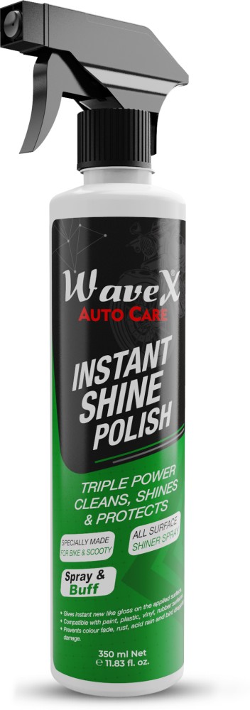 Chrome and Metal Polish 350ml | Instant Spray Car and Bike Polish 350m