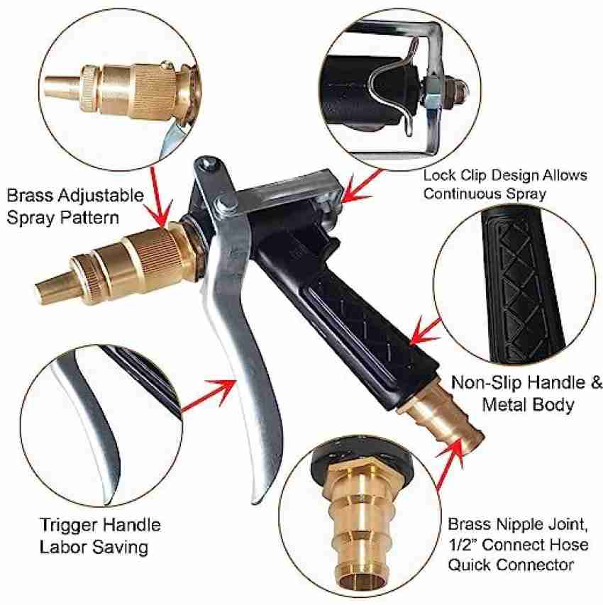 MASHKI Metal trigger brass nozzle water spray gun for Car Washing , Gardening  Spray Gun Price in India - Buy MASHKI Metal trigger brass nozzle water  spray gun for Car Washing 