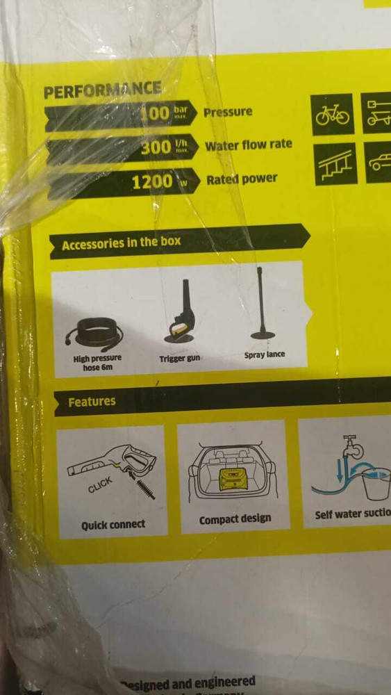 Karcher k1 horizontal pressure washer hot sale