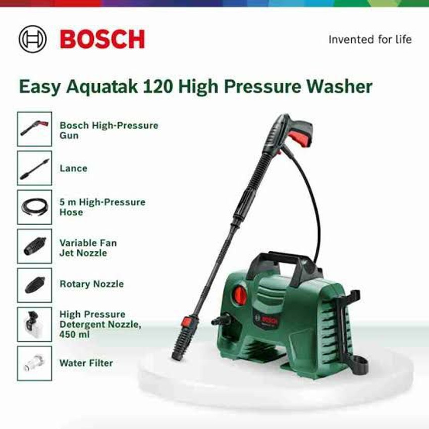 BOSCH EASY AQUATAK 120 Pressure Washer Price in India Buy BOSCH EASY AQUATAK 120 Pressure Washer online at Flipkart
