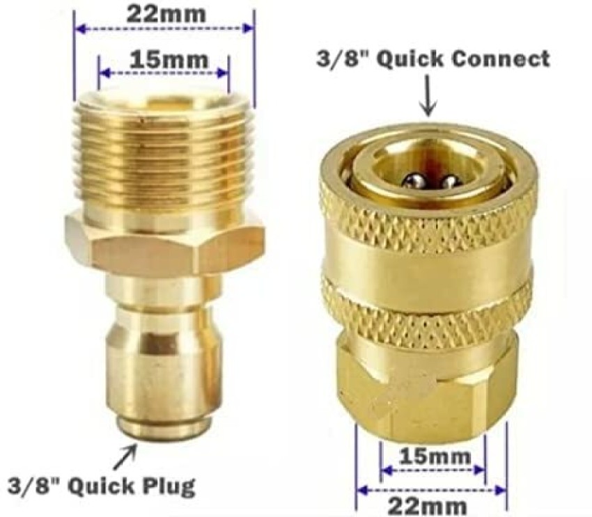 PARTHVI Quick Connect Adapter Fittings for Pressure Washer Hose