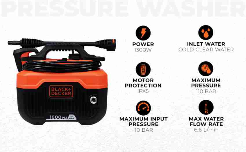 BLACK DECKER BEPW1600H IN Pressure Washer Price in India Buy