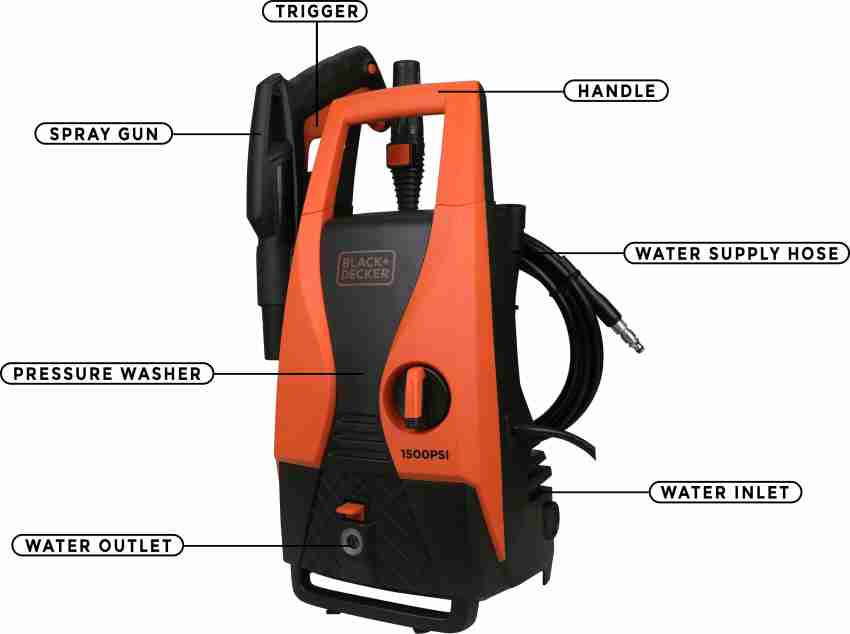 BLACK DECKER PW1450TD Pressure Washer Price in India Buy BLACK