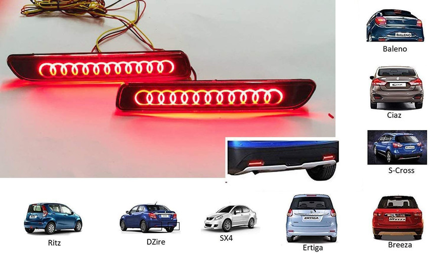 FAMEXON Maruti Suzuki Cars Reflector brake light Audi night eye