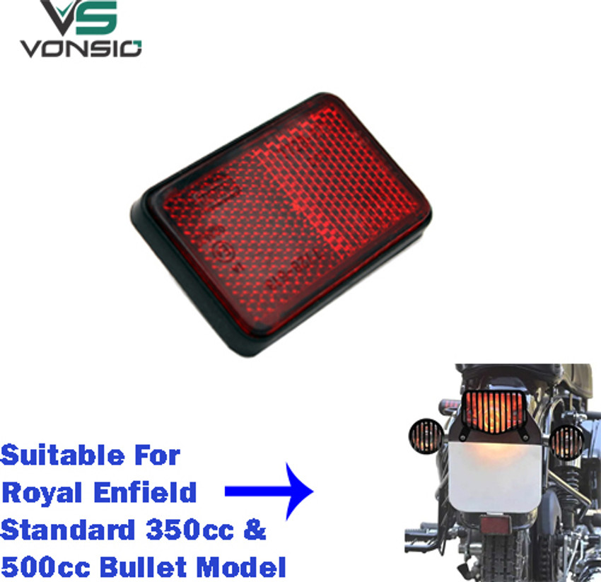 Rear online mudguard reflector