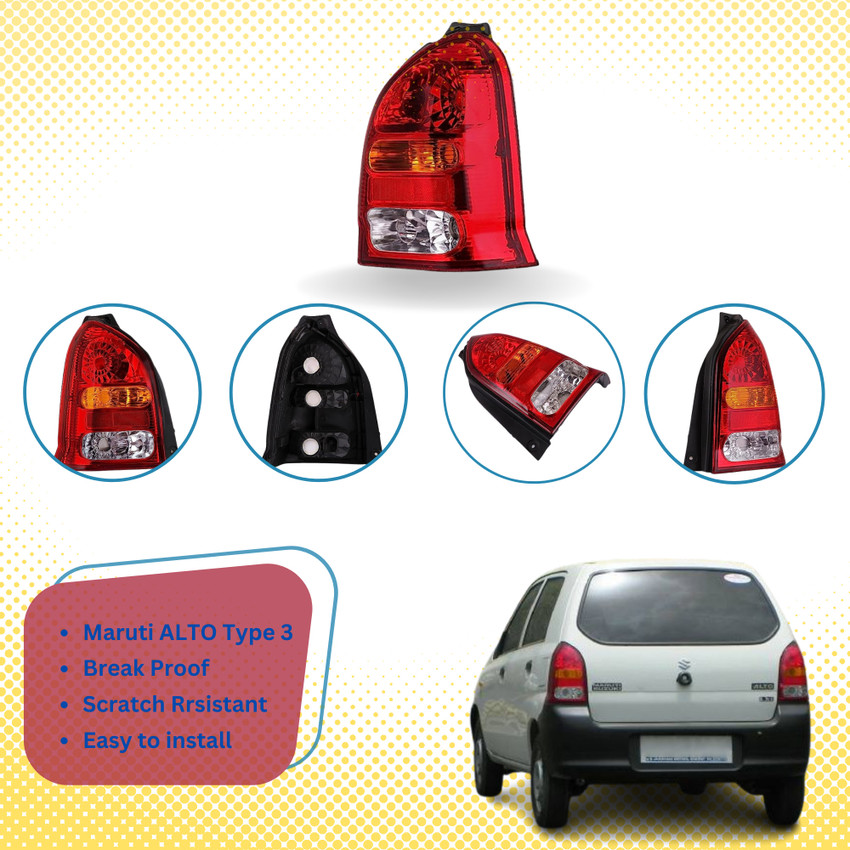 Allpartssource Tail Lights Assembly Set for Maruti Suzuki Alto