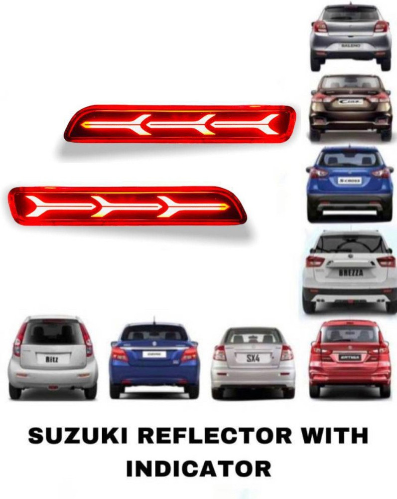 RohanEshop Maruti Suzuki Back Bumper LED Reflector with Running