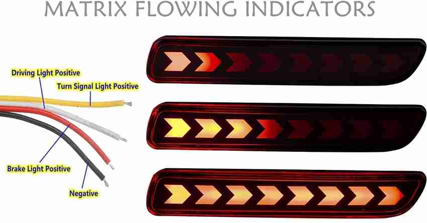 Car rear bumper reflector light deals