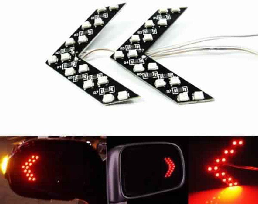 Rear view discount mirror indicator light