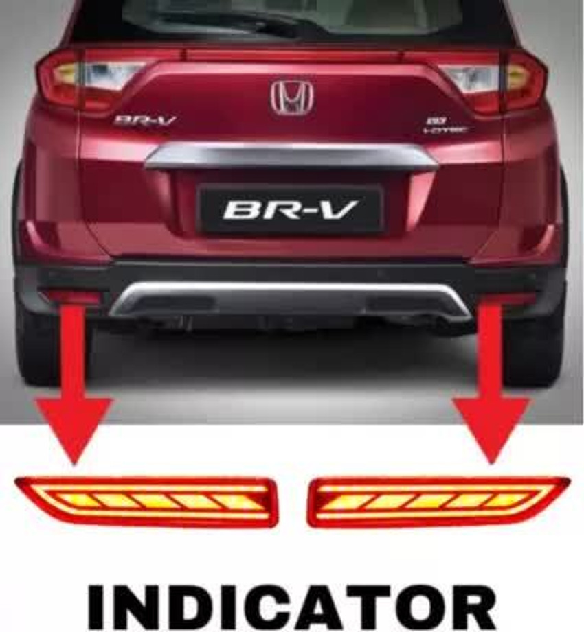 goshop Rear Bumper LED DRL Reflector Running Matrix Indicator for