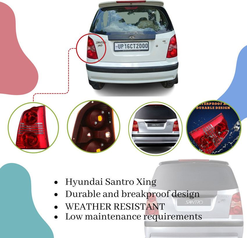 Santro xing tail light sales glass price