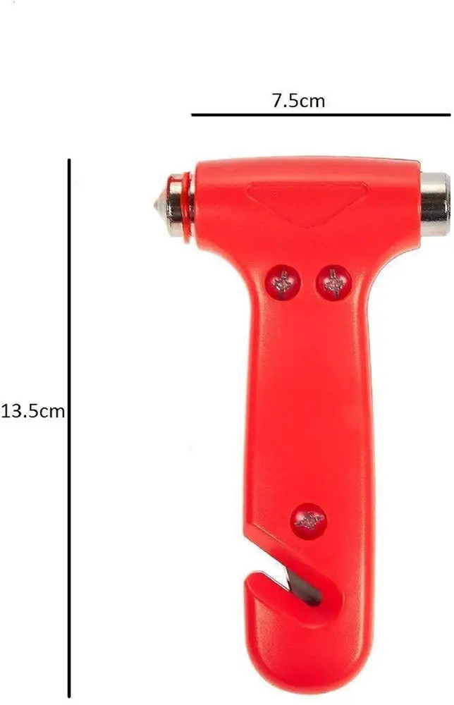 Augen Emergency Hammer Glass Breaker Seat Belt Cutter Orange