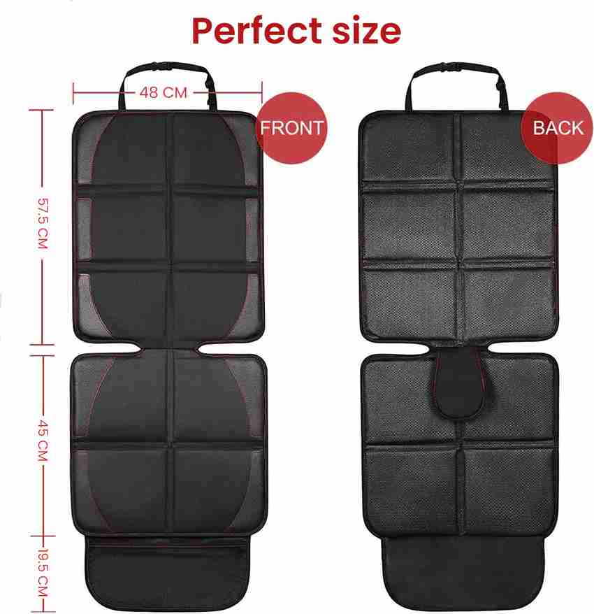 Safe fit car seat protector top