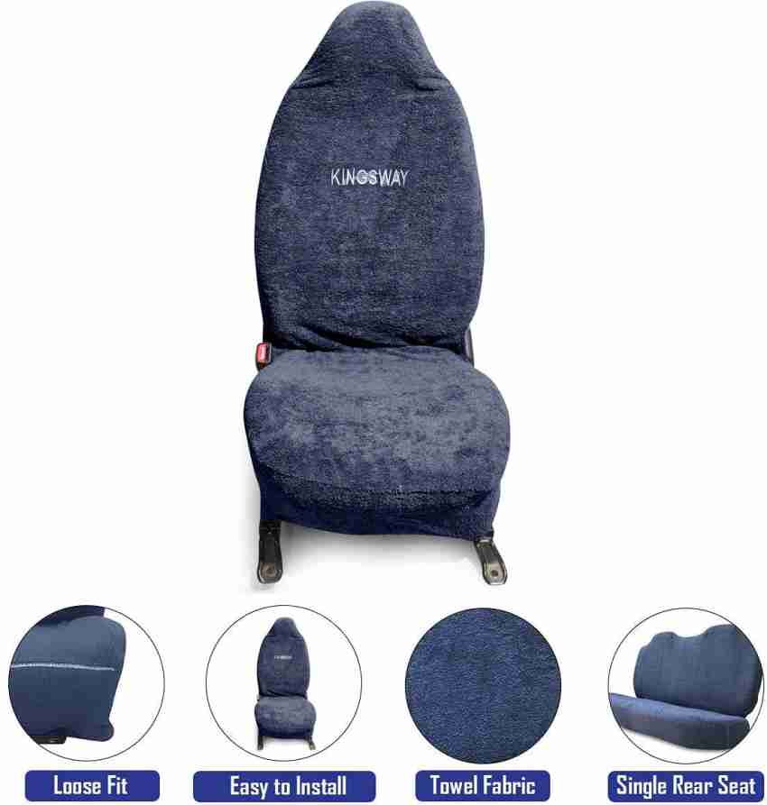 AUTOXYGEN Santro Xing Car Cotton Fabric Towel Seat Cover Complete