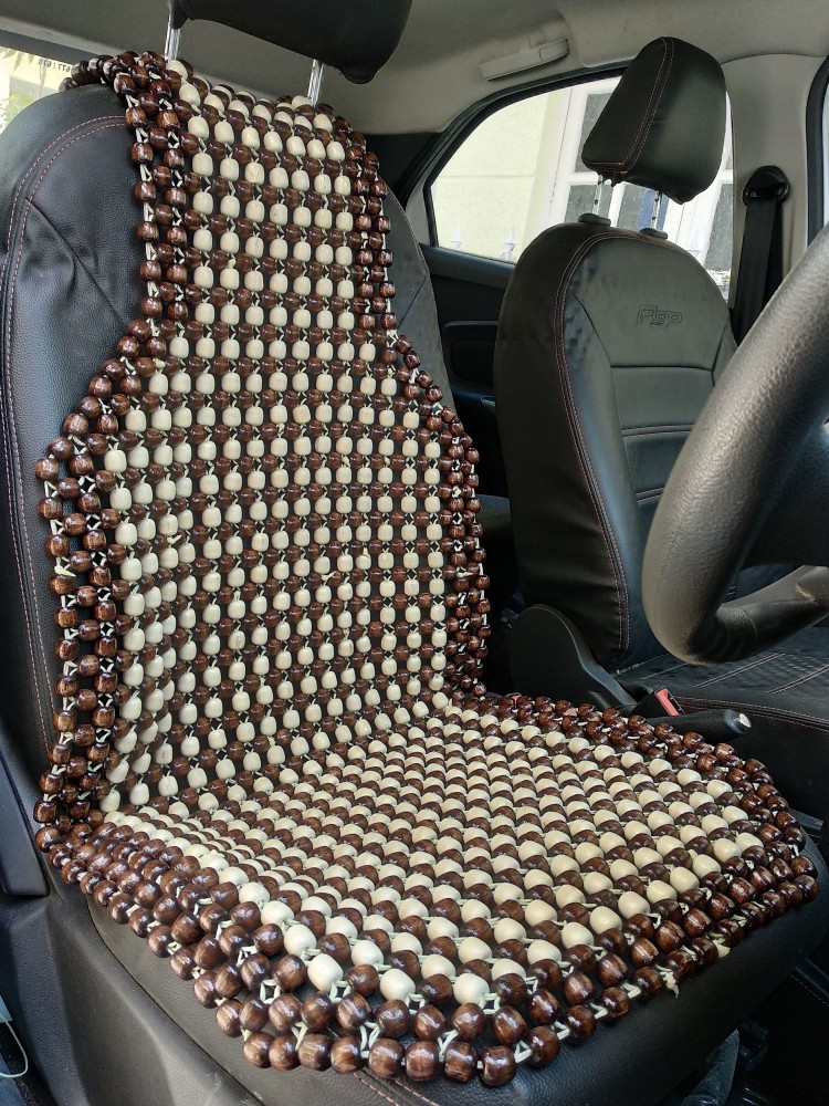 Q1 Beads Wooden Car Seat Cover For Volkswagen, Mahindra, Hyundai