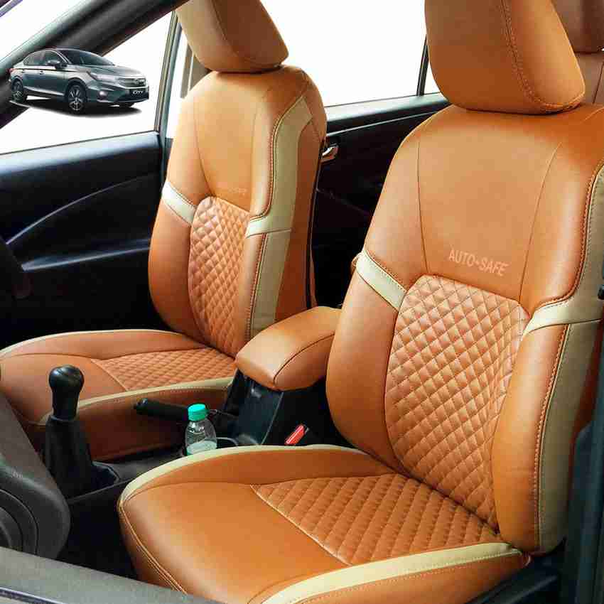 AutoSafe Leather Car Seat Cover For Honda City Price in India