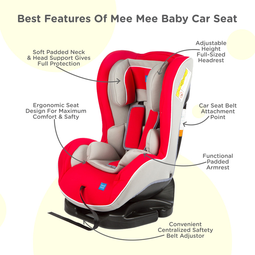 MeeMee Grow with Me Convertible Baby Car Seat with Tick Cushiones